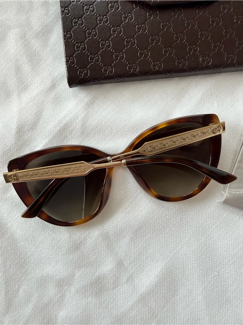 Gucci Tortoise Cat Eye Sunglasses